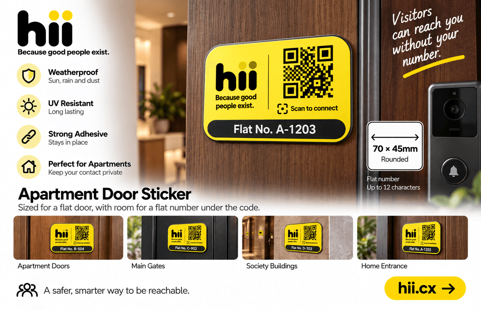 Apartment Door Sticker